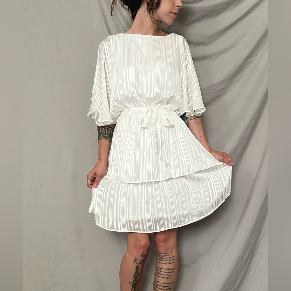 NWT Sam and Jess jeweled split-sleeve dress